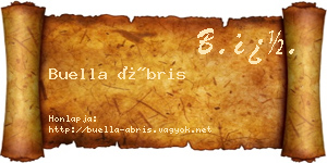 Buella Ábris névjegykártya